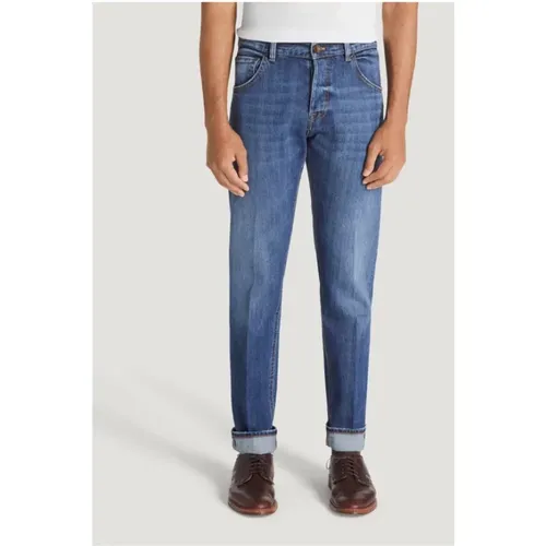 Blaue Regular Fit Jeans , Herren, Größe: W30 - PT Torino - Modalova