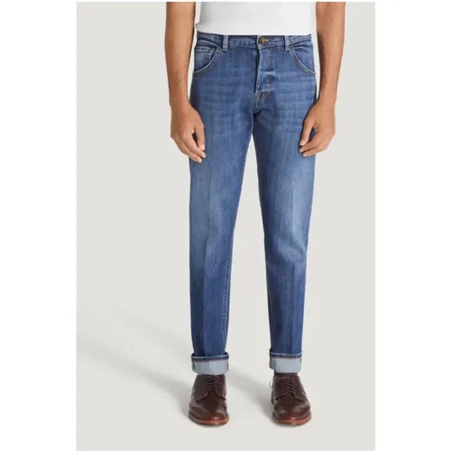 Blaue Regular Fit Jeans , Herren, Größe: W33 - PT Torino - Modalova