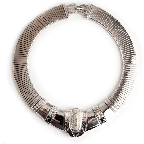 Pre-owned Jewellery, female, , Size: ONE SIZE silver necklace choker - Givenchy Pre-owned - Modalova