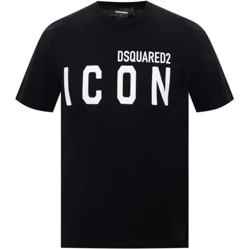 T-Shirt Icon , Herren, Größe: L - Dsquared2 - Modalova