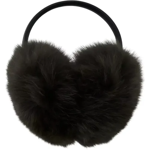 Headbands, female, , Size: ONE SIZE Fur Ear Muffs Winter Accessory - Yves Salomon - Modalova