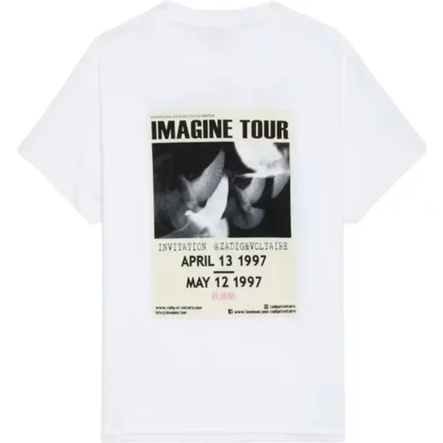 T-Shirts, female, , Size: L Imagine Tour Concert T-shirt - Zadig & Voltaire - Modalova