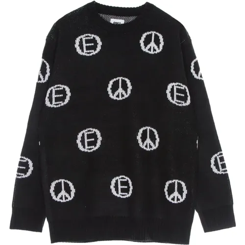 Multi Crewneck Sweater All Over Embroidery , male, Sizes: M, S - Obey - Modalova