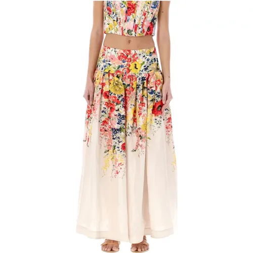 Floral Maxi Skirt , female, Sizes: M - Zimmermann - Modalova
