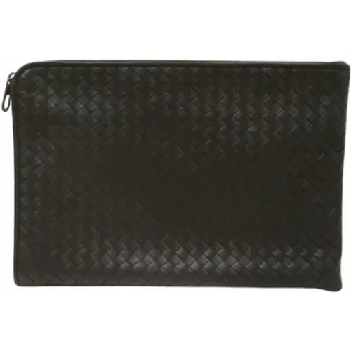 Pre-owned Clutches, female, , Size: ONE SIZE Pre-owned Leather clutches - Bottega Veneta Vintage - Modalova