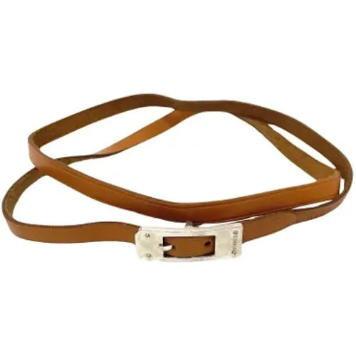 Pre-owned Jewellery, female, , Size: ONE SIZE Pre-owned Leather bracelets - Hermès Vintage - Modalova