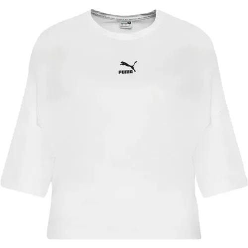 Kurzarm T-Shirt , Damen, Größe: S - Puma - Modalova