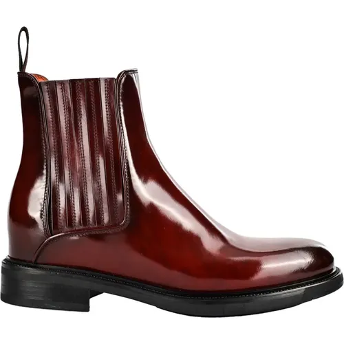 Italian Leather Ankle Boots , female, Sizes: 2 UK, 2 1/2 UK - Santoni - Modalova