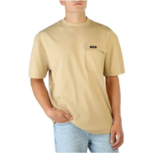 Herren T-Shirt mit Logo , Herren, Größe: S - Calvin Klein - Modalova