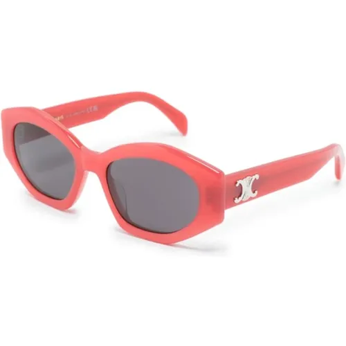 Rote Sonnenbrille mit Originalzubehör,CL40238U 47A Sunglasses - Celine - Modalova