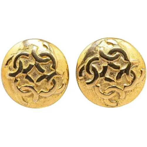 Pre-owned Jewellery, female, , Size: ONE SIZE Pre-owned Metal earrings - Chanel Vintage - Modalova