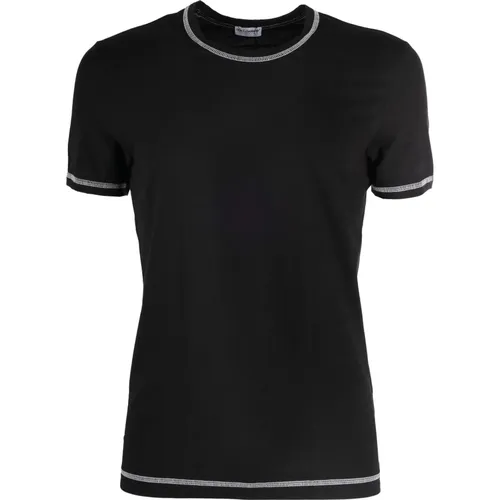 Contrast Stitch T-Shirt , male, Sizes: S - Dolce & Gabbana - Modalova