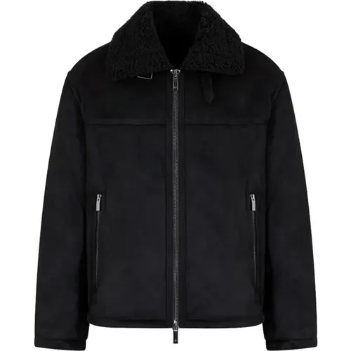 Eco Pelz und Montons Jacke , Herren, Größe: M - Armani Exchange - Modalova