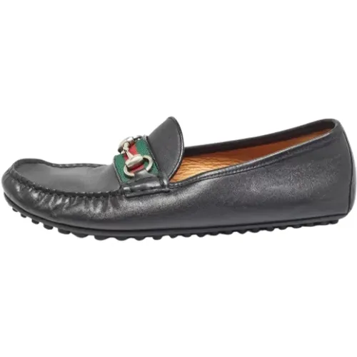 Pre-owned Flats, male, , Size: 7 US Pre-owned Leather flats - Gucci Vintage - Modalova