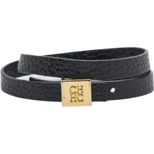 Pre-owned Jewellery, female, , Size: ONE SIZE Pre-owned Leather bracelets - Carolina Herrera Pre-owned - Modalova