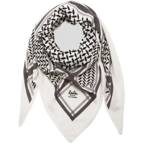 Cashmere Kufiya Triangle Scarf , female, Sizes: ONE SIZE - Lala Berlin - Modalova