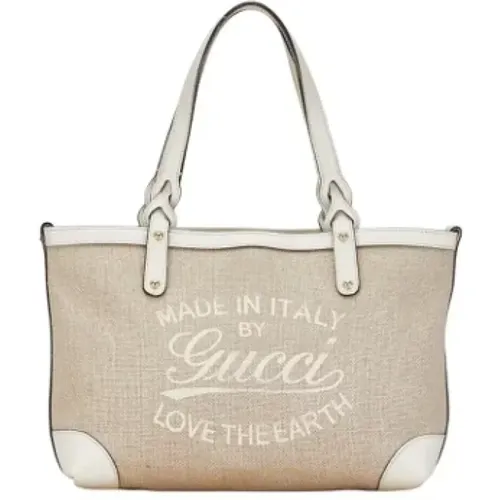 Pre-owned Tote Bags, female, , Size: ONE SIZE Pre-owned Canvas gucci-bags - Gucci Vintage - Modalova