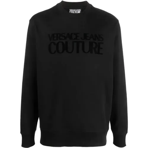 Flock Sweater in , male, Sizes: XL - Versace Jeans Couture - Modalova