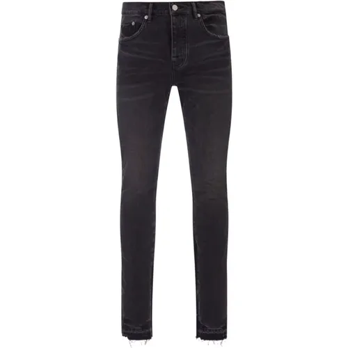 Schwarze Skinny Jeans mit Einzigartigen Details , Herren, Größe: W32 - Purple Brand - Modalova