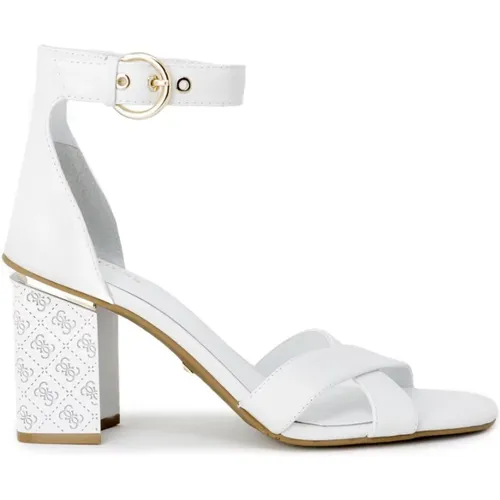 Weiße Sandalen für Frauen , Damen, Größe: 40 EU - Guess - Modalova