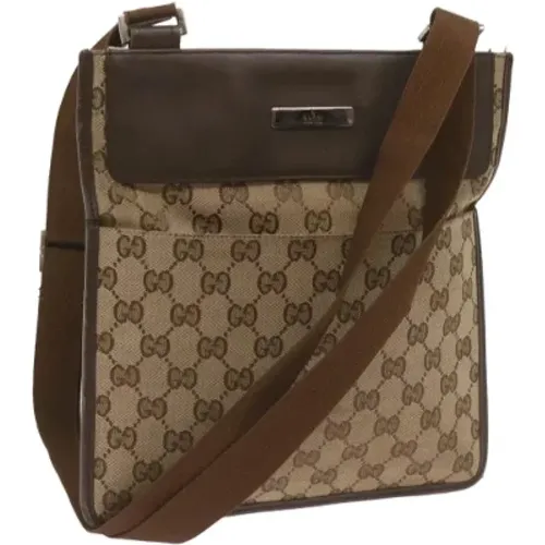 Pre-owned Canvas schultertasche - Gucci Vintage - Modalova