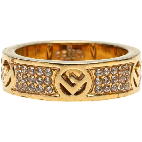 Pre-owned Jewellery, female, , Size: ONE SIZE Pre-owned Metal rings - Fendi Vintage - Modalova