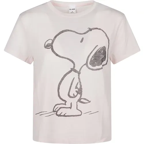 T-Shirts, female, , Size: S Snoopy Classic Tee - Re/Done - Modalova