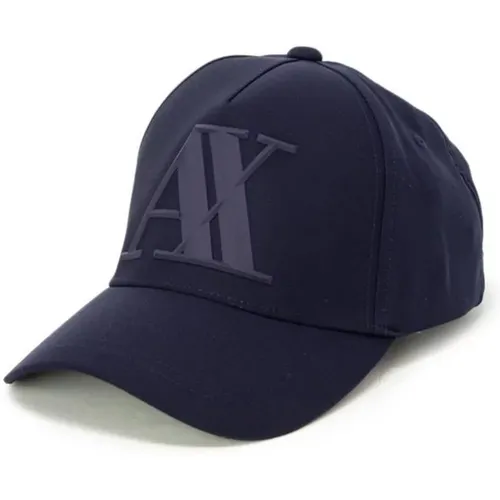 Caps, male, , Size: ONE SIZE Baseball Hat with AX Logo - Armani Exchange - Modalova