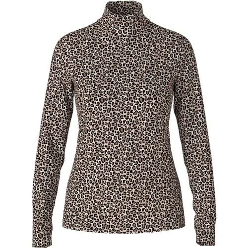 Leopardenmuster Langarmshirt , Damen, Größe: L - Marc Cain - Modalova