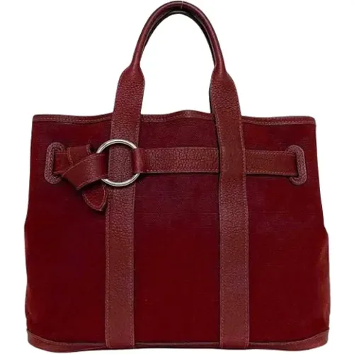 Pre-owned Tote Bags, female, , Size: ONE SIZE Pre-owned Canvas handbags - Hermès Vintage - Modalova