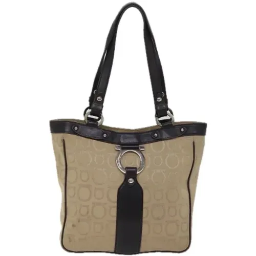 Pre-owned Canvas totes , female, Sizes: ONE SIZE - Salvatore Ferragamo Pre-owned - Modalova