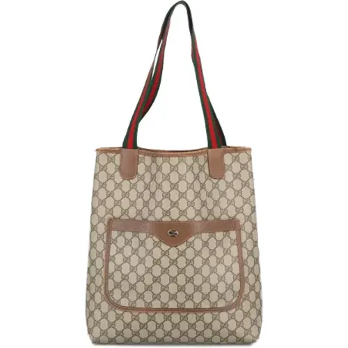 Pre-owned Tote Bags, female, , Size: ONE SIZE Pre-owned Canvas handbags - Gucci Vintage - Modalova