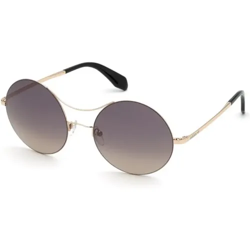 Goldene Rahmen-Sonnenbrille für Frauen , Damen, Größe: ONE Size - adidas Originals - Modalova