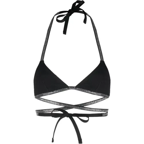 Rhinestone-Embellished Bikini Top , female, Sizes: S, XS - Heron Preston - Modalova