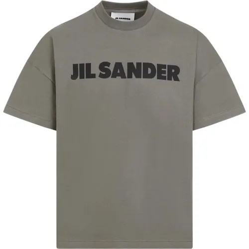 Cotton T-Shirt with Logo , male, Sizes: S - Jil Sander - Modalova