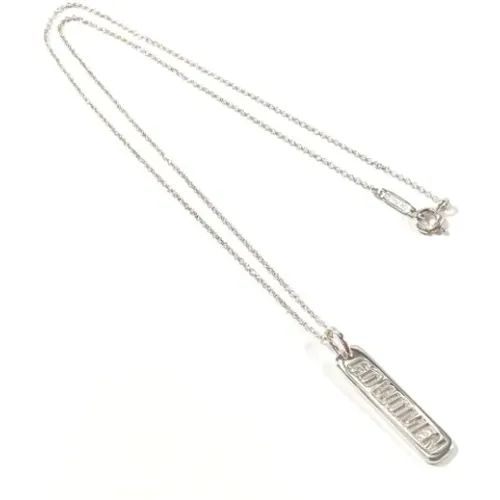 Pre-owned Jewellery, female, , Size: ONE SIZE Pre-owned Silver necklaces - Tiffany & Co. Pre-owned - Modalova