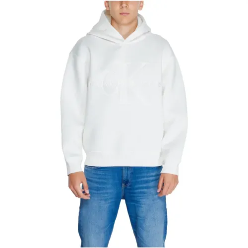 Hoodies, male, , Size: 2XL Men's Sweatshirt Scuba Collection - Calvin Klein Jeans - Modalova