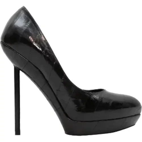 Pre-owned Pumps, female, , Size: 10 US Pre-owned Leather heels - Yves Saint Laurent Vintage - Modalova