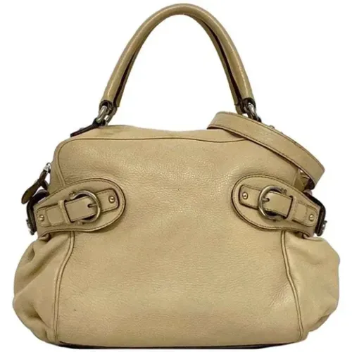 Pre-owned Leather shoulder-bags , female, Sizes: ONE SIZE - Salvatore Ferragamo Pre-owned - Modalova