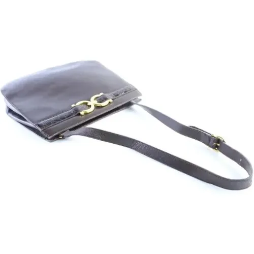 Pre-owned Cross Body Bags, female, , Size: ONE SIZE Pre-owned Leather crossbody-bags - Salvatore Ferragamo Pre-owned - Modalova