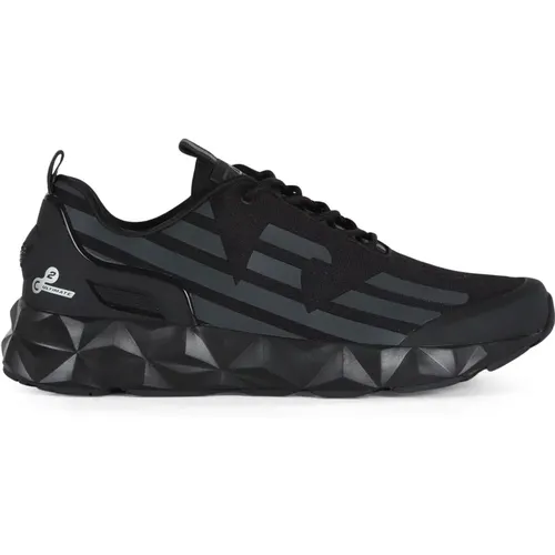 Ultimate C2 Eco-Leather Sneakers , male, Sizes: 6 1/2 UK, 7 1/2 UK, 7 UK, 8 1/2 UK, 9 UK, 8 UK, 10 UK - Emporio Armani EA7 - Modalova