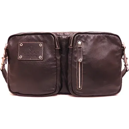 Pre-owned Cross Body Bags, male, , Size: ONE SIZE Pre-owned Leather crossbody-bags - Gucci Vintage - Modalova