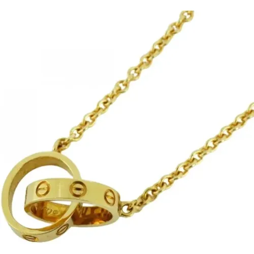 Pre-owned Jewellery, female, , Size: ONE SIZE Pre-owned Gold necklaces - Cartier Vintage - Modalova