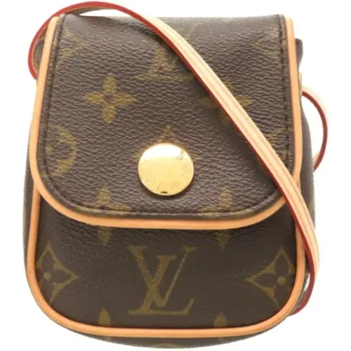 Pre-owned Brunbelagt Canvas Shoulder Bags , female, Sizes: ONE SIZE - Louis Vuitton Vintage - Modalova