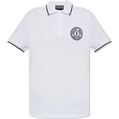 Polo mit Logo , Herren, Größe: S - Versace Jeans Couture - Modalova