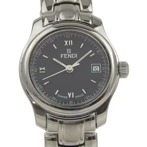 Pre-owned Watches, female, , Size: ONE SIZE Pre-owned Stainless Steel Watch - Fendi Vintage - Modalova