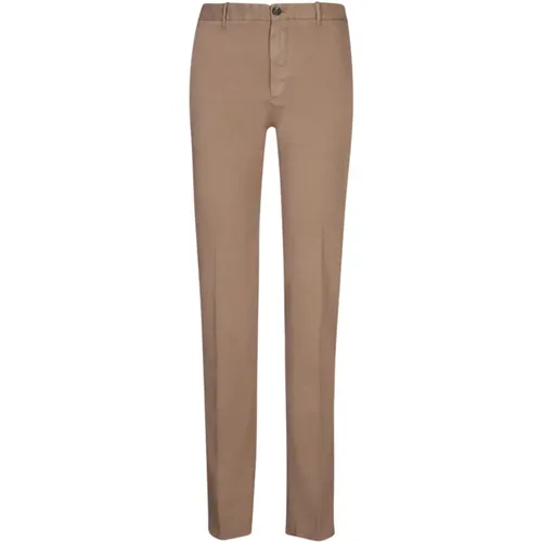 Chinos, male, , Size: 2XL Slim Cut Cotton Trousers - Incotex - Modalova