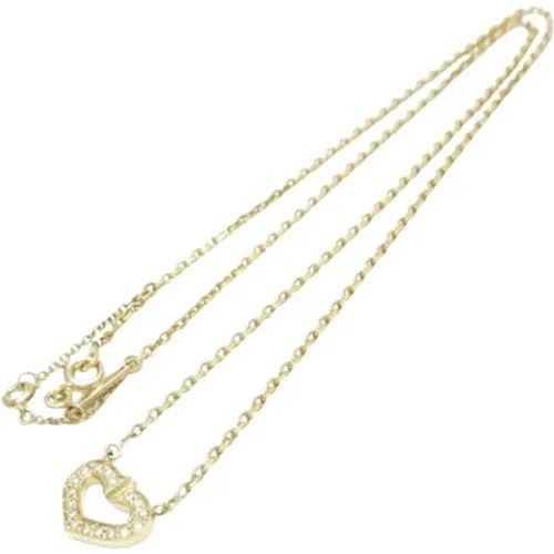 Pre-owned Gold necklaces , female, Sizes: ONE SIZE - Cartier Vintage - Modalova