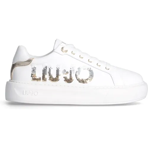 Kylie 22 Sneaker mit Pailletten-Logo , Damen, Größe: 38 EU - Liu Jo - Modalova