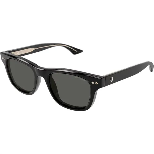 Snowcap Inspired Sunglasses , unisex, Sizes: 55 MM - Montblanc - Modalova